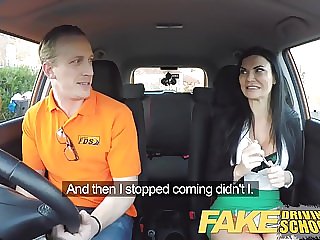 Fake Driving School Male Learner fucking his female examiner